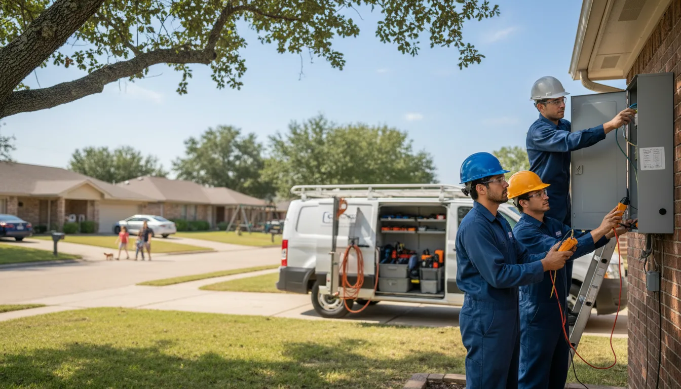 Certified electrician providing emergency electrical services in Yatahey, NM